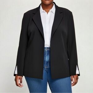 LOUBEN Open Front Black Jacket